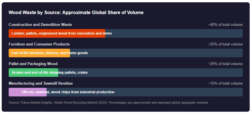 Wood Waste Comes From The Feedstock Breakdown